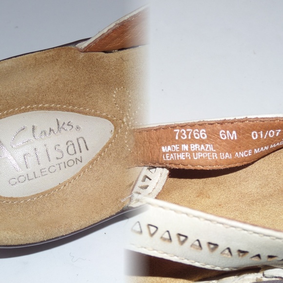 Clarks Artisan Collection Leather Cut-Out Sandals - Picture 5 of 5